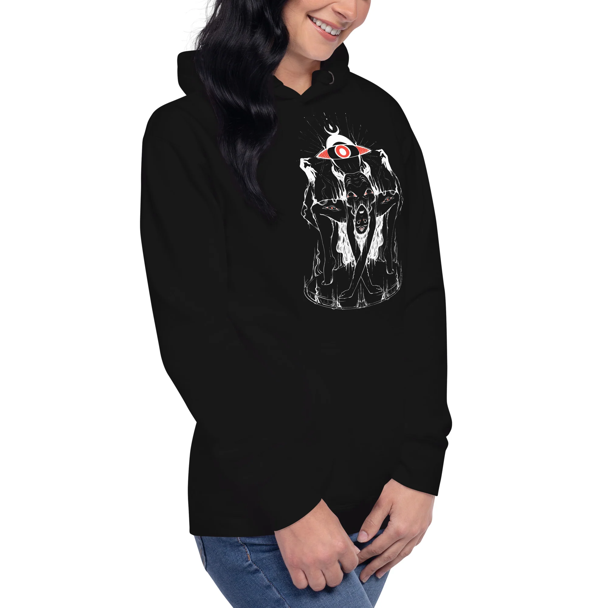 Portal Monster, Unisex Hoodie - Image 7