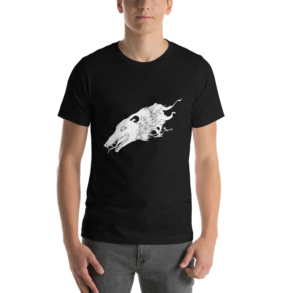 Opossum, Unisex T-Shirt, Black - Image 3