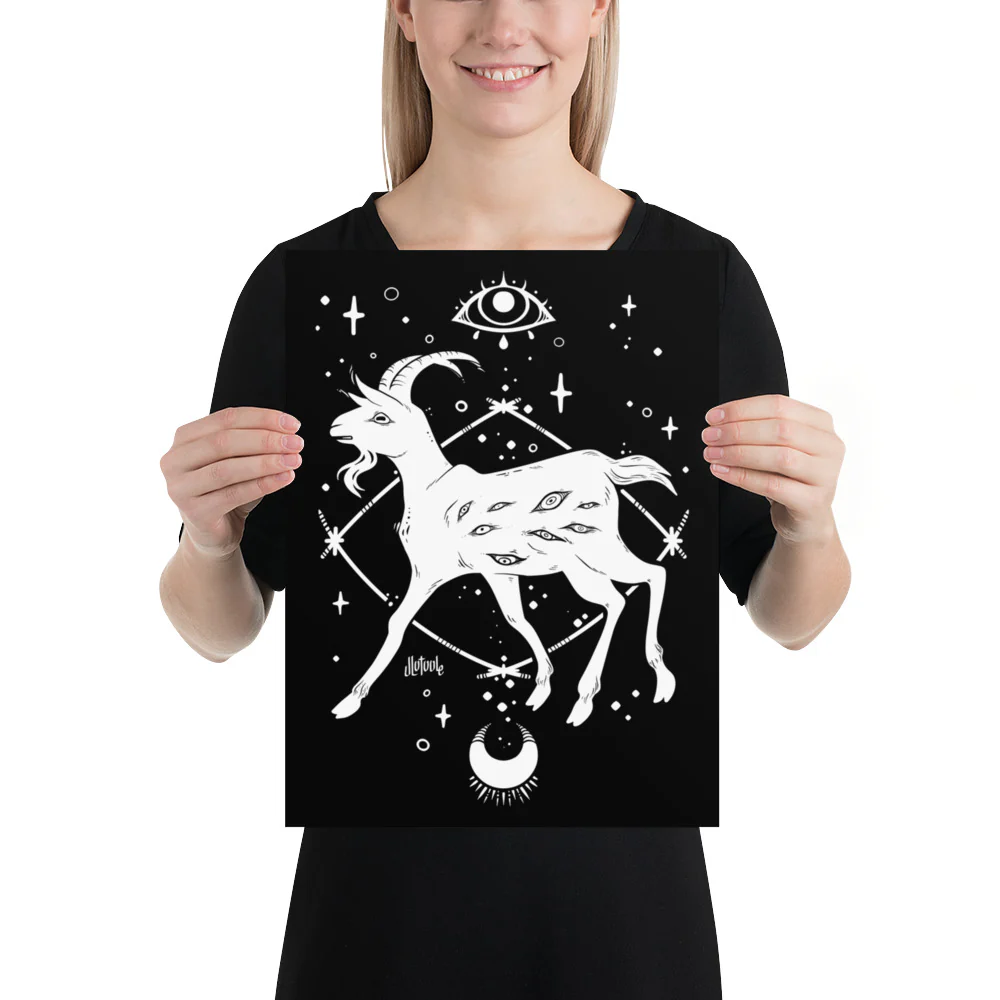 Goat, Matte Art Print Poster - Image 2