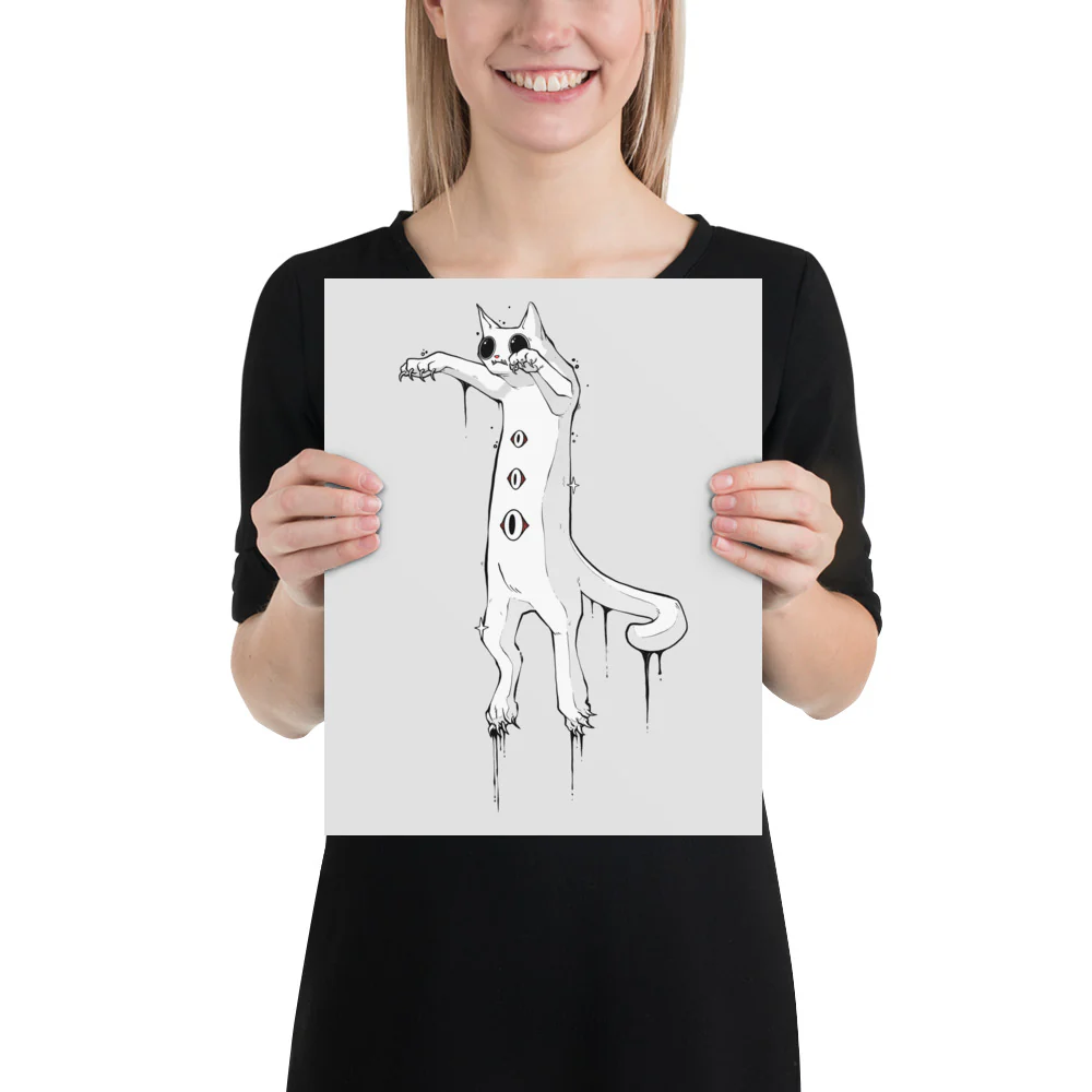 Cat, Matte Art Print Poster - Image 2