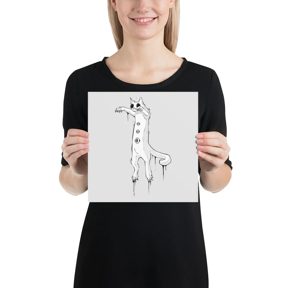 Cat, Matte Art Print Poster - Image 3