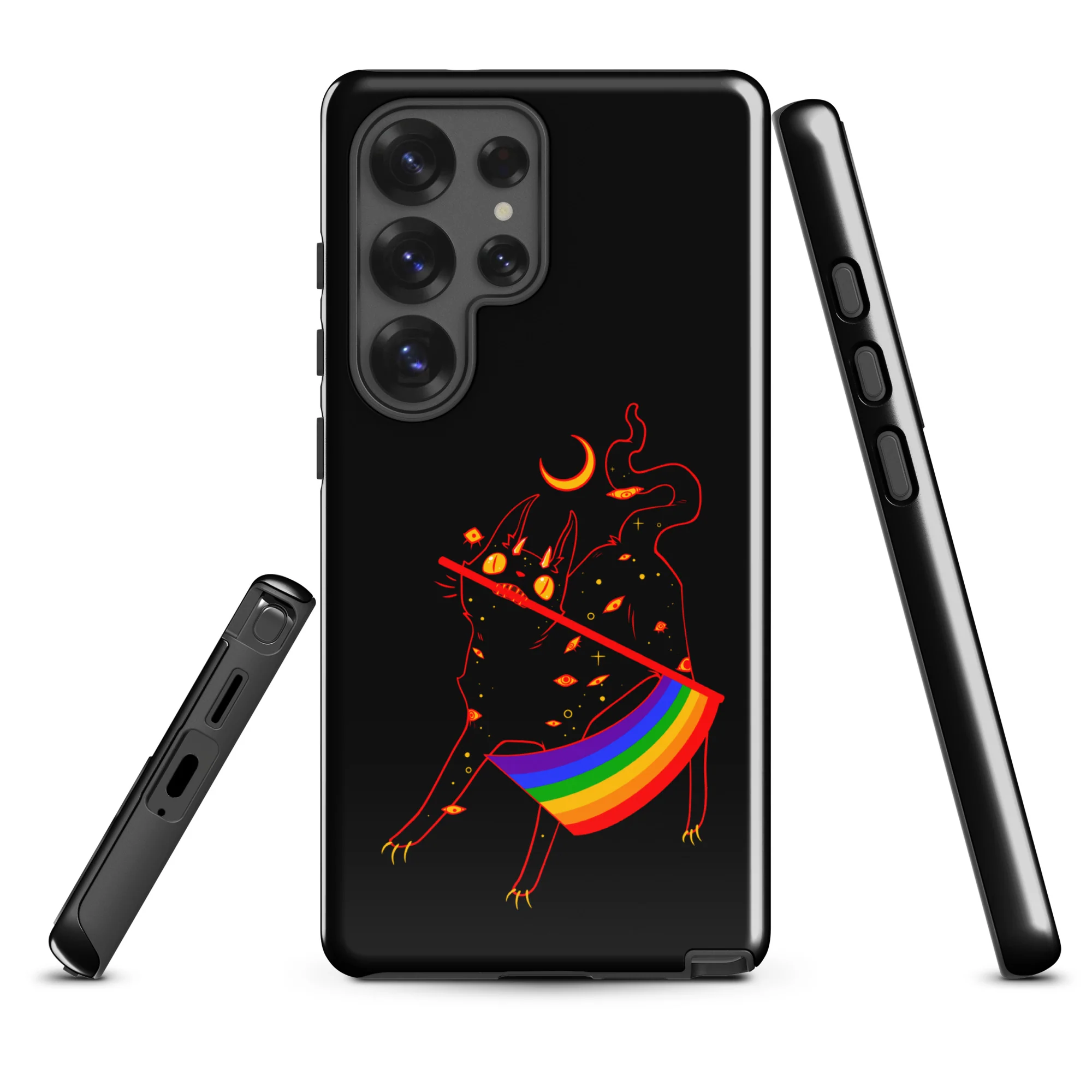 Pride Flag Cat, Tough case for Samsung® - Image 3