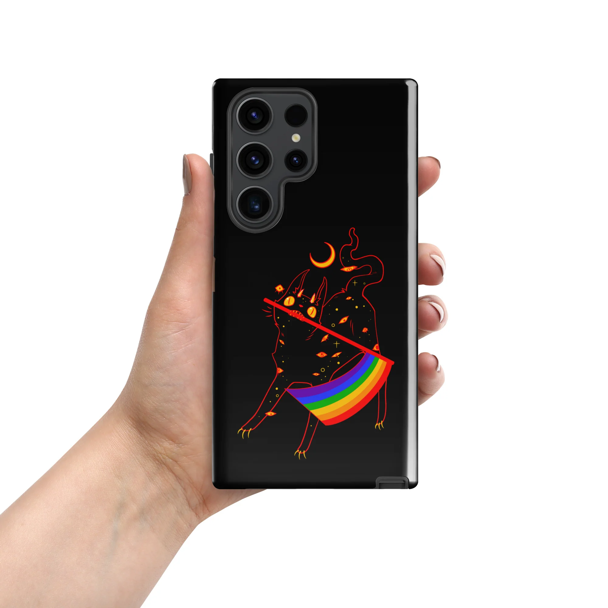 Pride Flag Cat, Tough case for Samsung® - Image 4