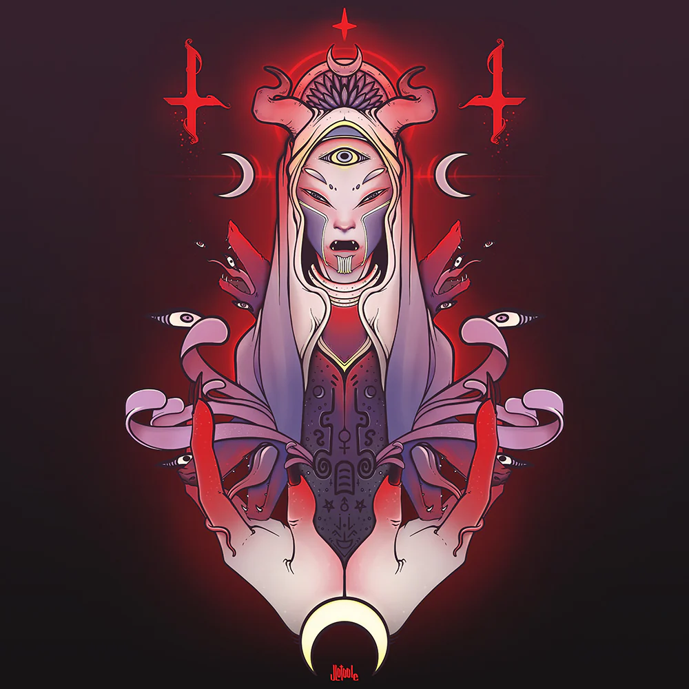 Purple Witch, Matte Art Print Poster