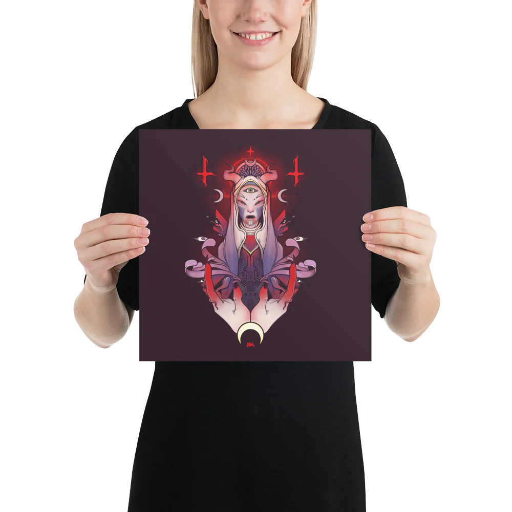 Purple Witch, Matte Art Print Poster - Image 10