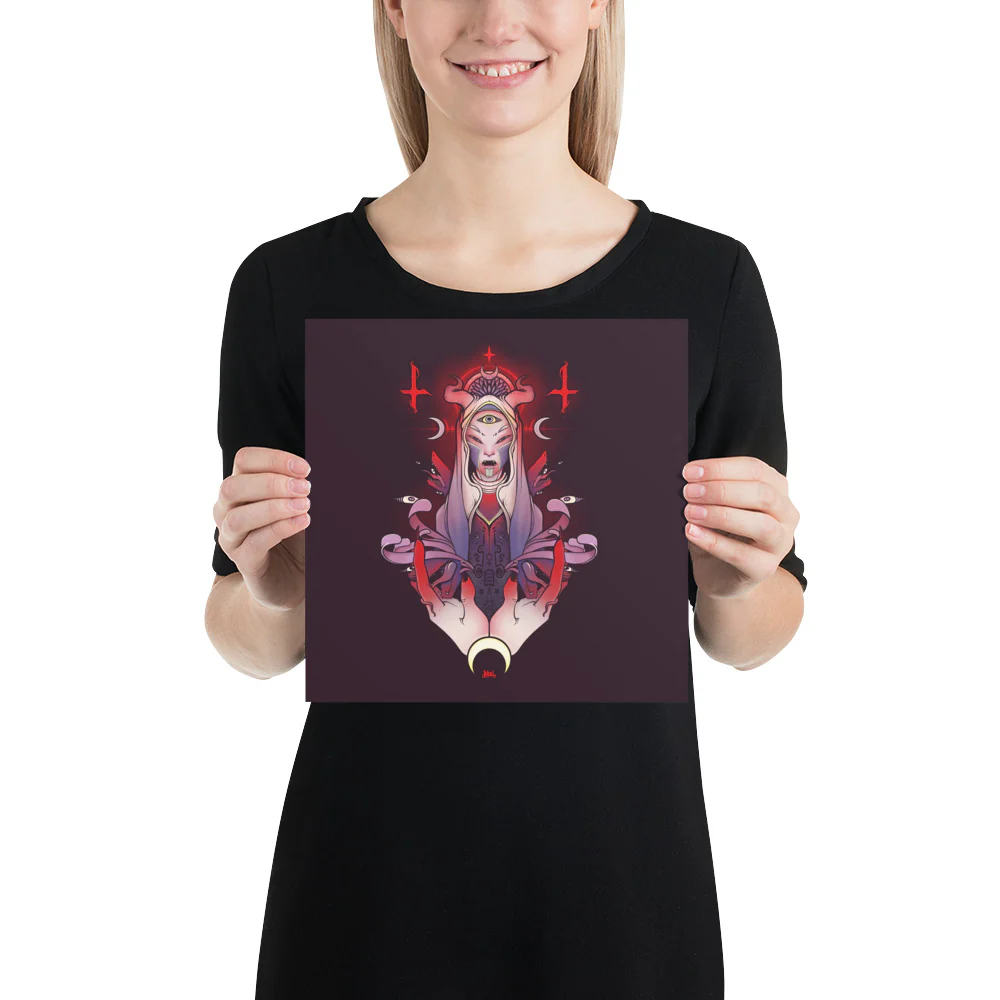 Purple Witch, Matte Art Print Poster - Image 8