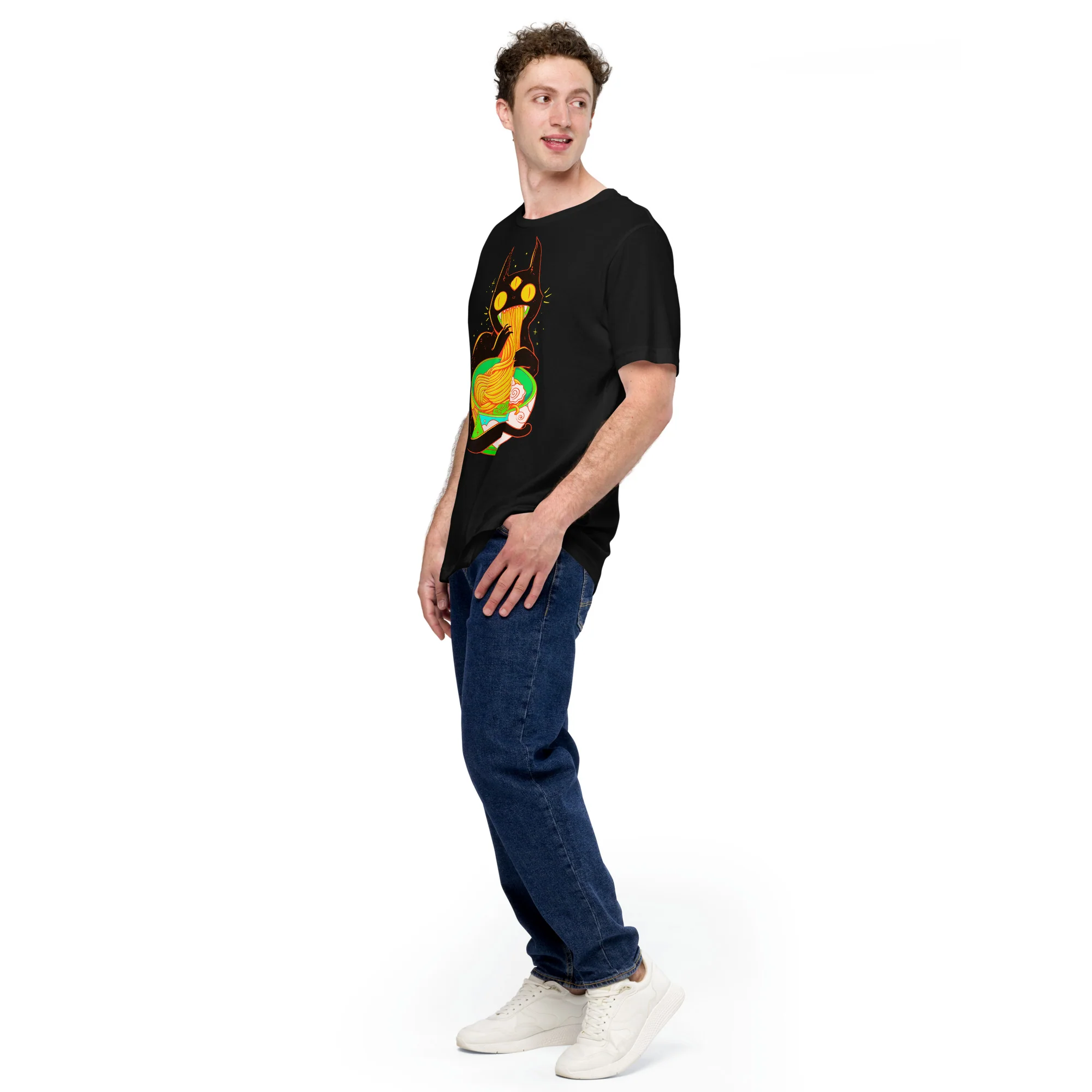 Ramen Cat, Unisex T-Shirt - Image 2