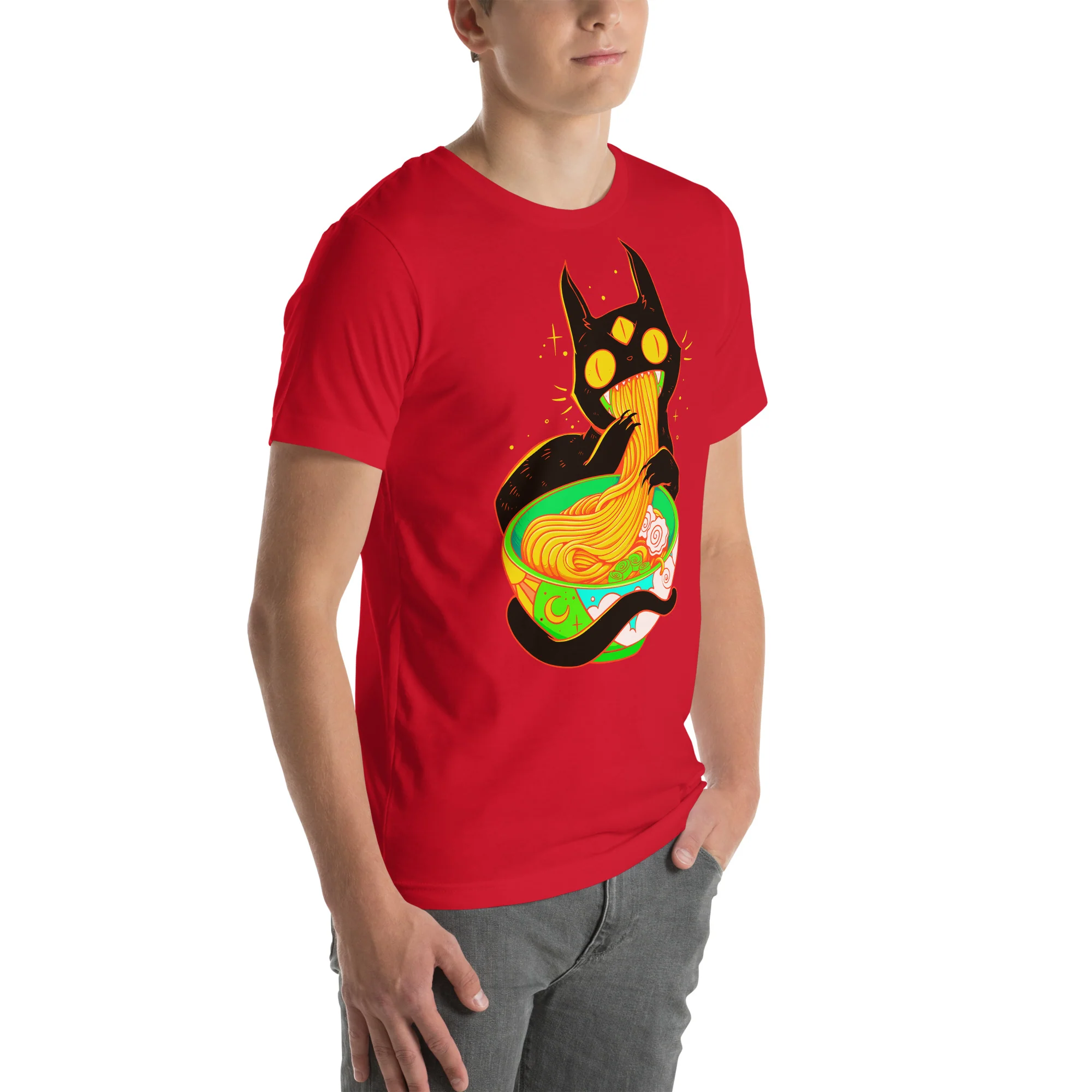 Ramen Cat, Unisex T-Shirt - Image 2