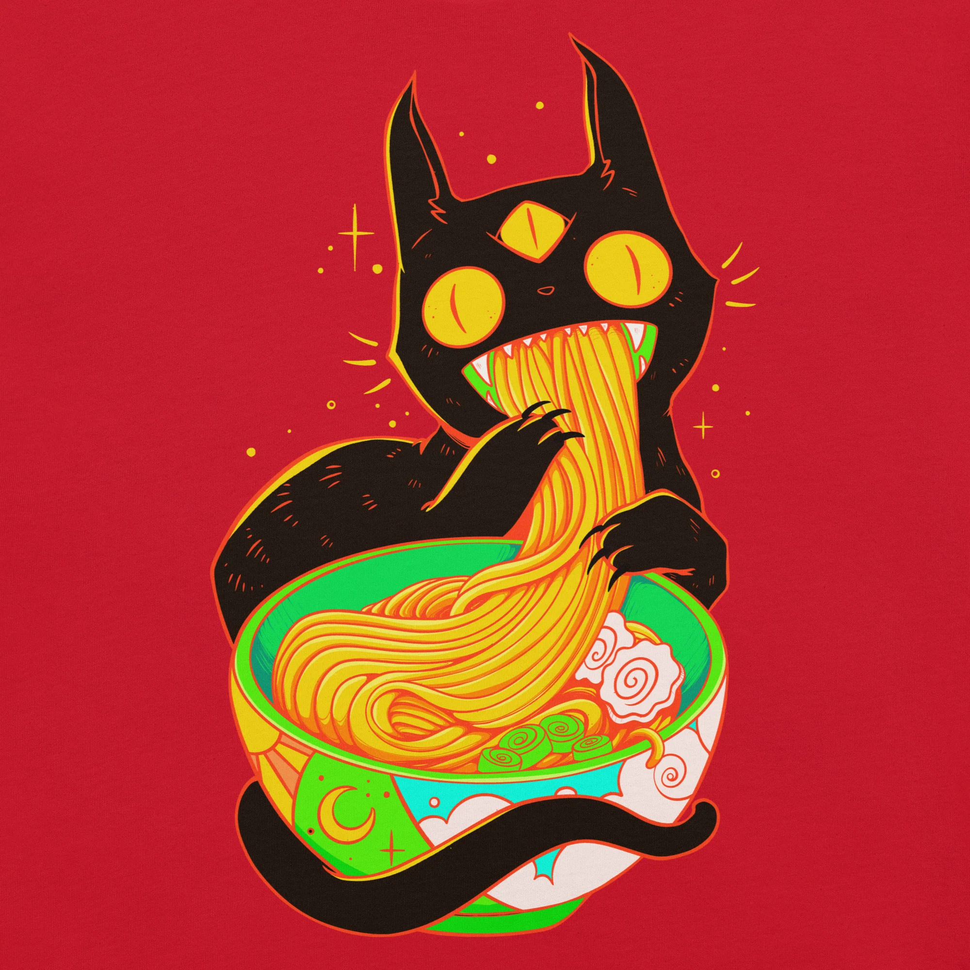 Ramen Cat, Unisex T-Shirt - Image 4
