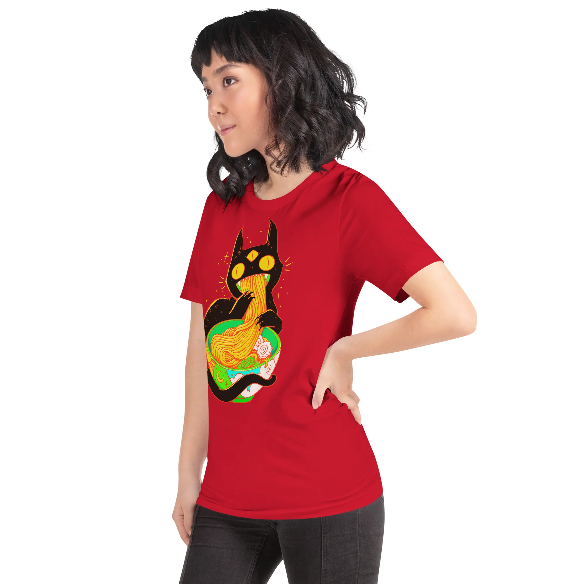 Ramen Cat, Unisex T-Shirt - Image 5