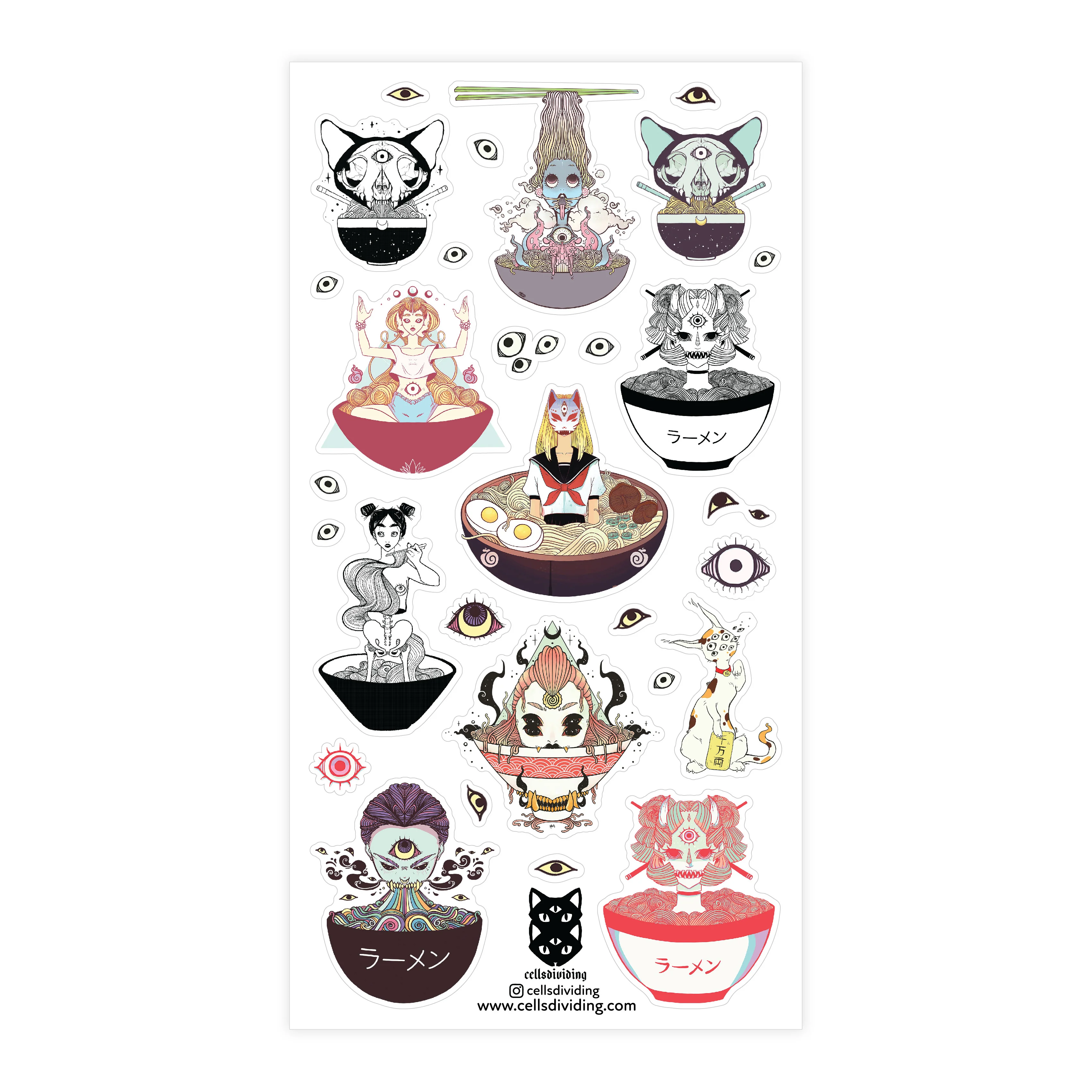 Ramen Noodles, Sticker Sheet