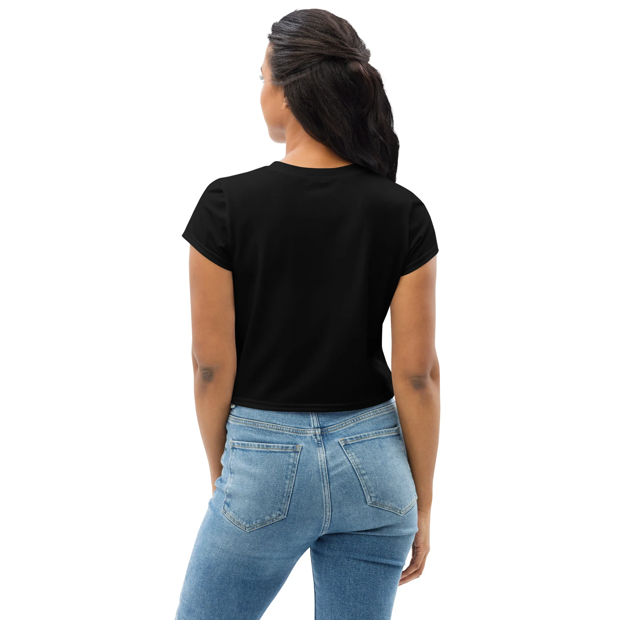 Raven And Eyes, Sublimation Crop Top - Image 6