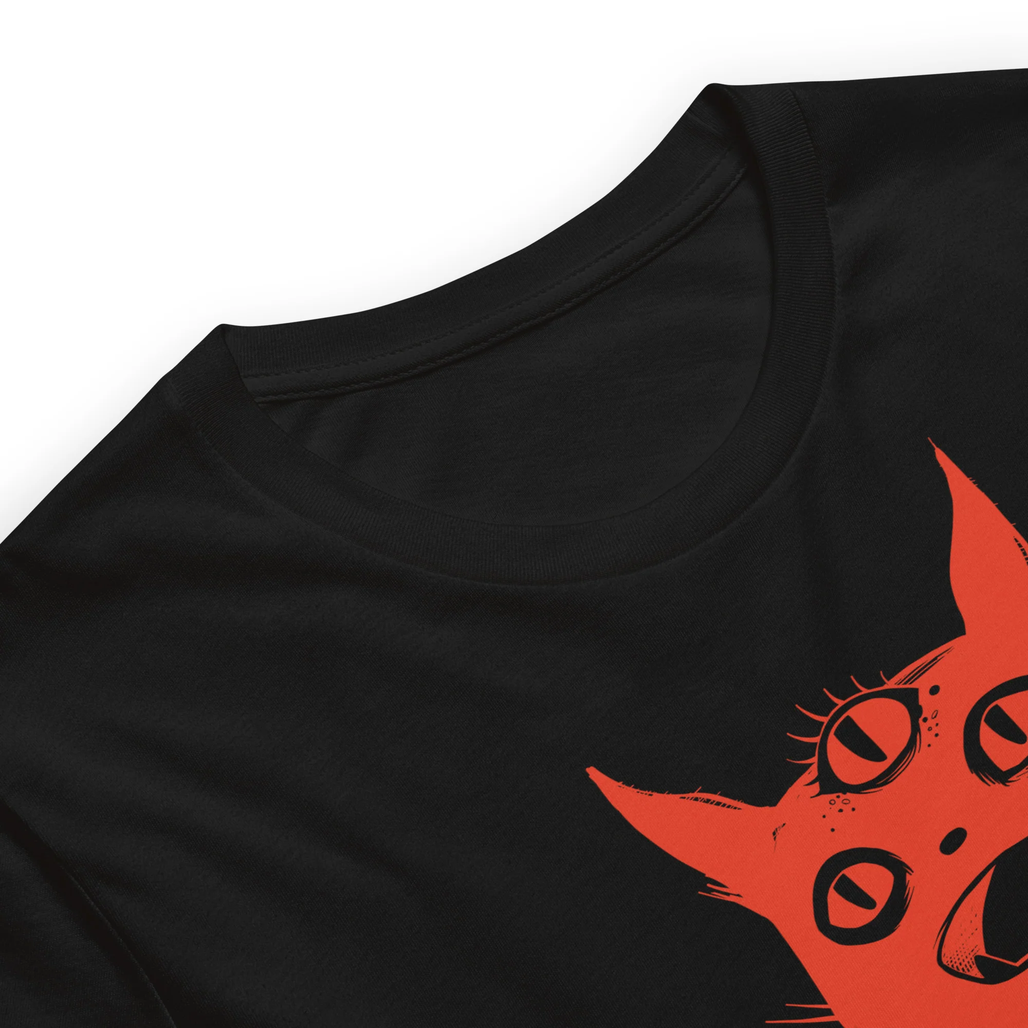 Red Third Eye Cat, Unisex T-Shirt - Image 5