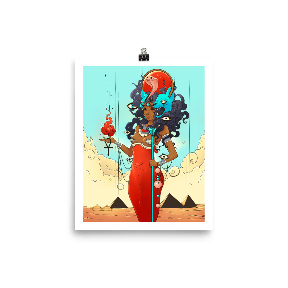 Sekhmet, Matte Art Print Poster - Image 2