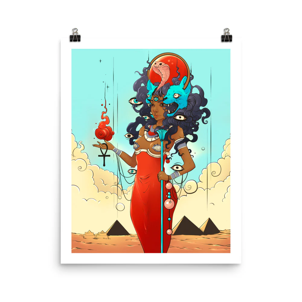 Sekhmet, Matte Art Print Poster - Image 3
