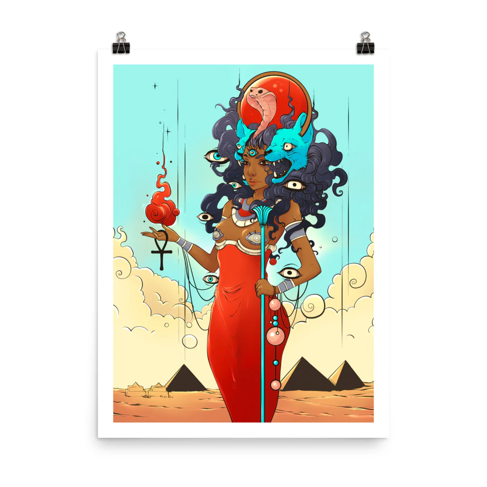 Sekhmet, Matte Art Print Poster - Image 4