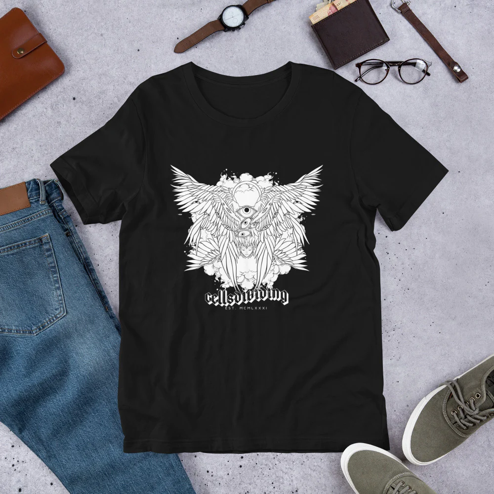 Seraph Angel, Unisex T-Shirt, Black - Image 4