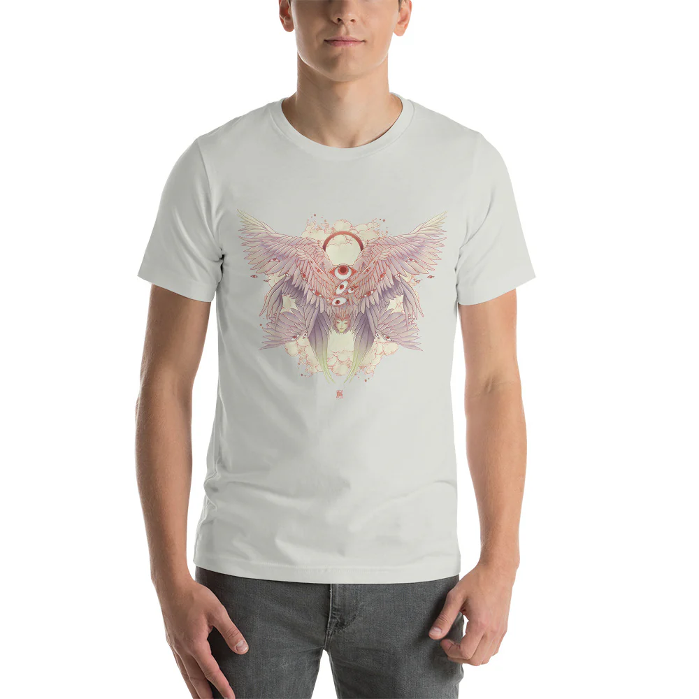 Seraph Angel, Unisex T-Shirt, White Or Silver - Image 2