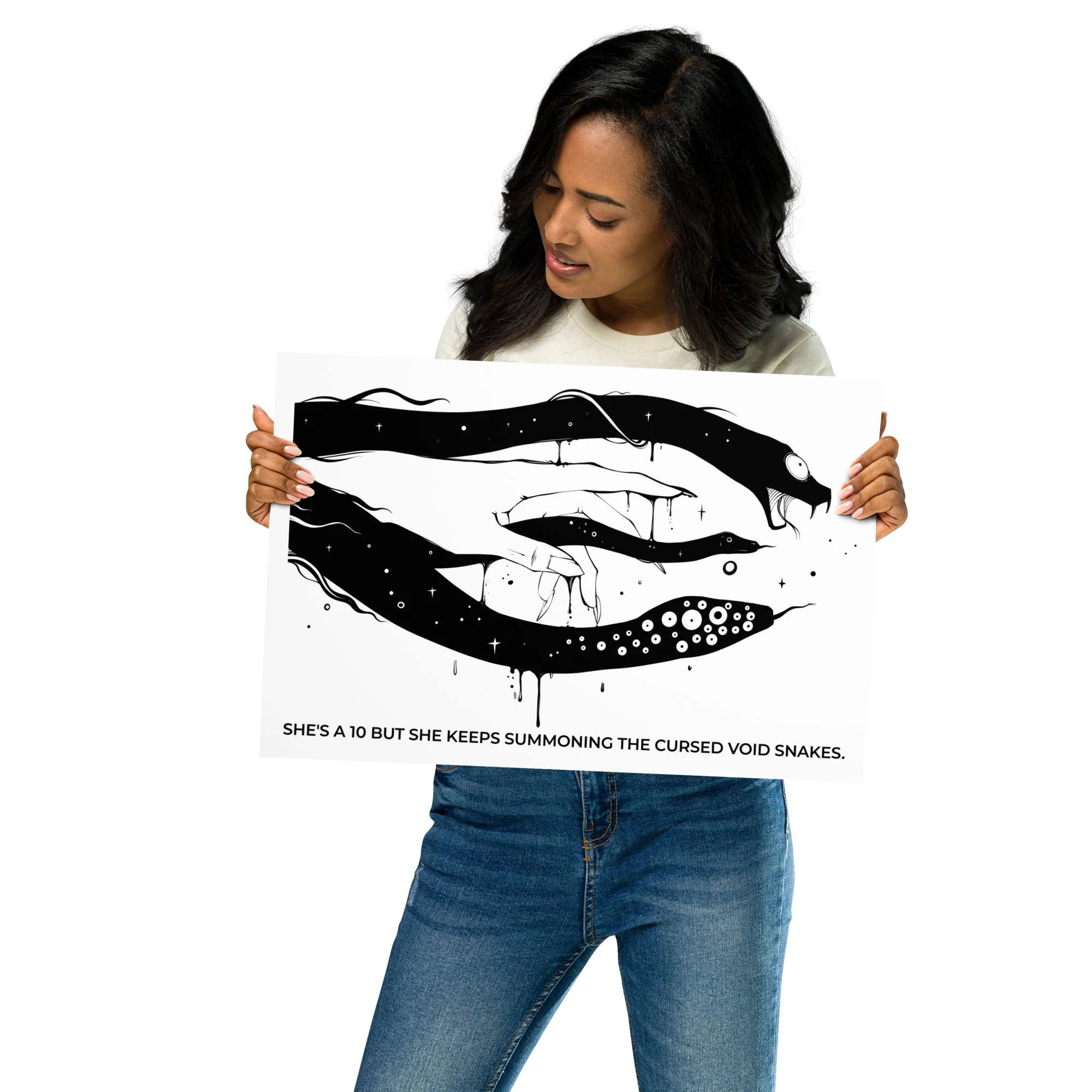 She's A 10 Meme, Matte Art Print Poster - Image 8