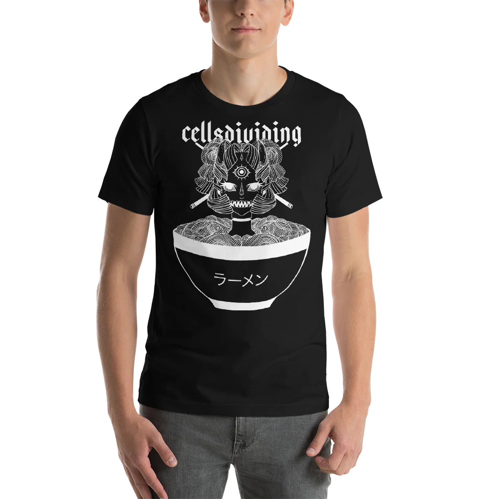 Monster Girl Ramen, Unisex T-Shirt, Black - Image 2