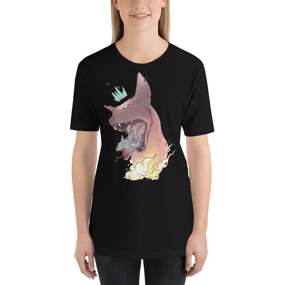 Sphynx Cat, Unisex T-Shirt, Black - Image 3