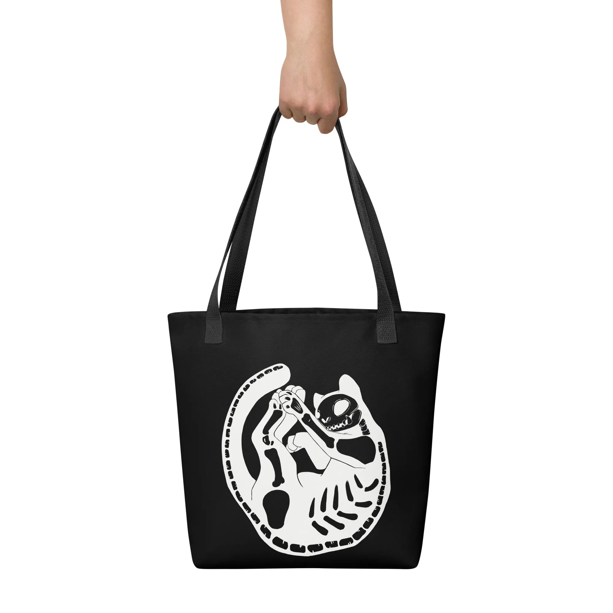 Skeleton Cat, Tote Bag - Image 3