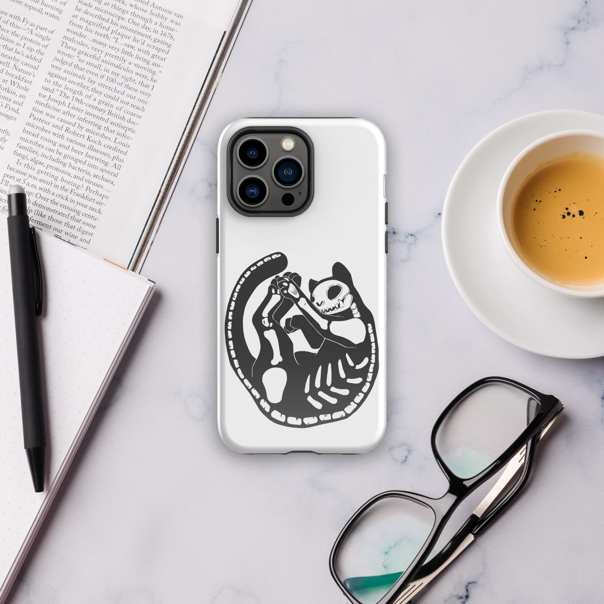 Skeleton Cat, Tough Case for iPhone® - Image 4