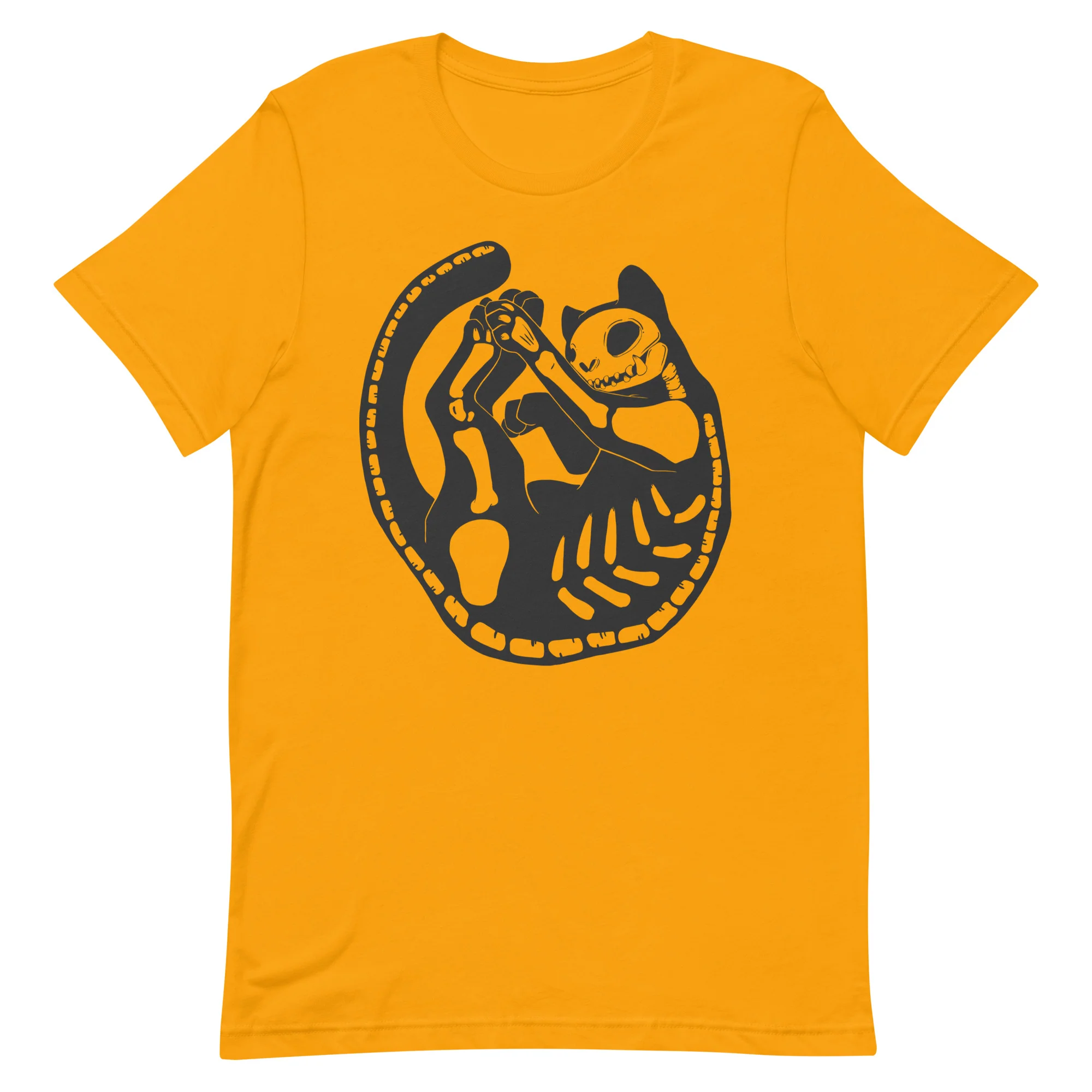 Skeleton Cat, Unisex T-Shirt
