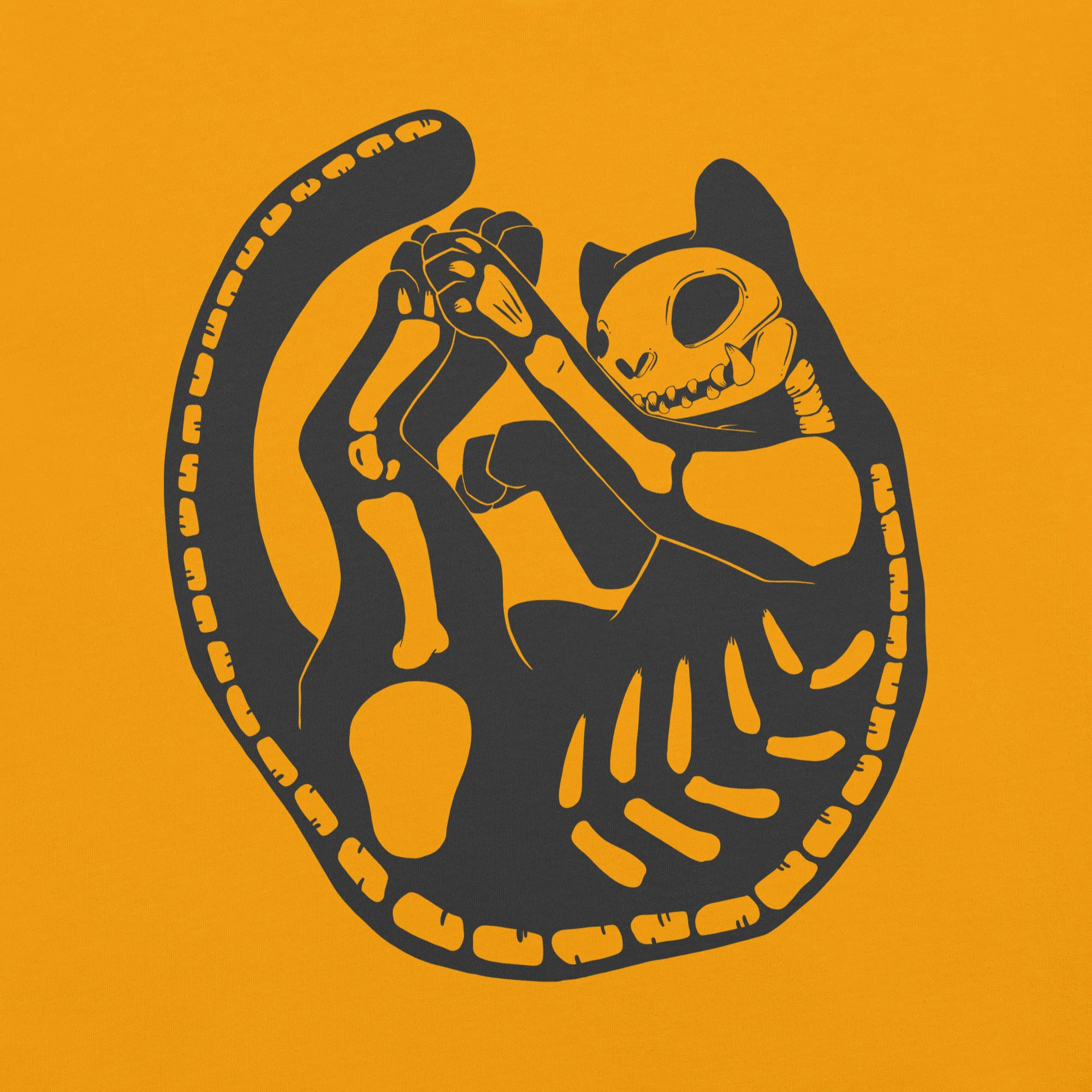 Skeleton Cat, Unisex T-Shirt - Image 2