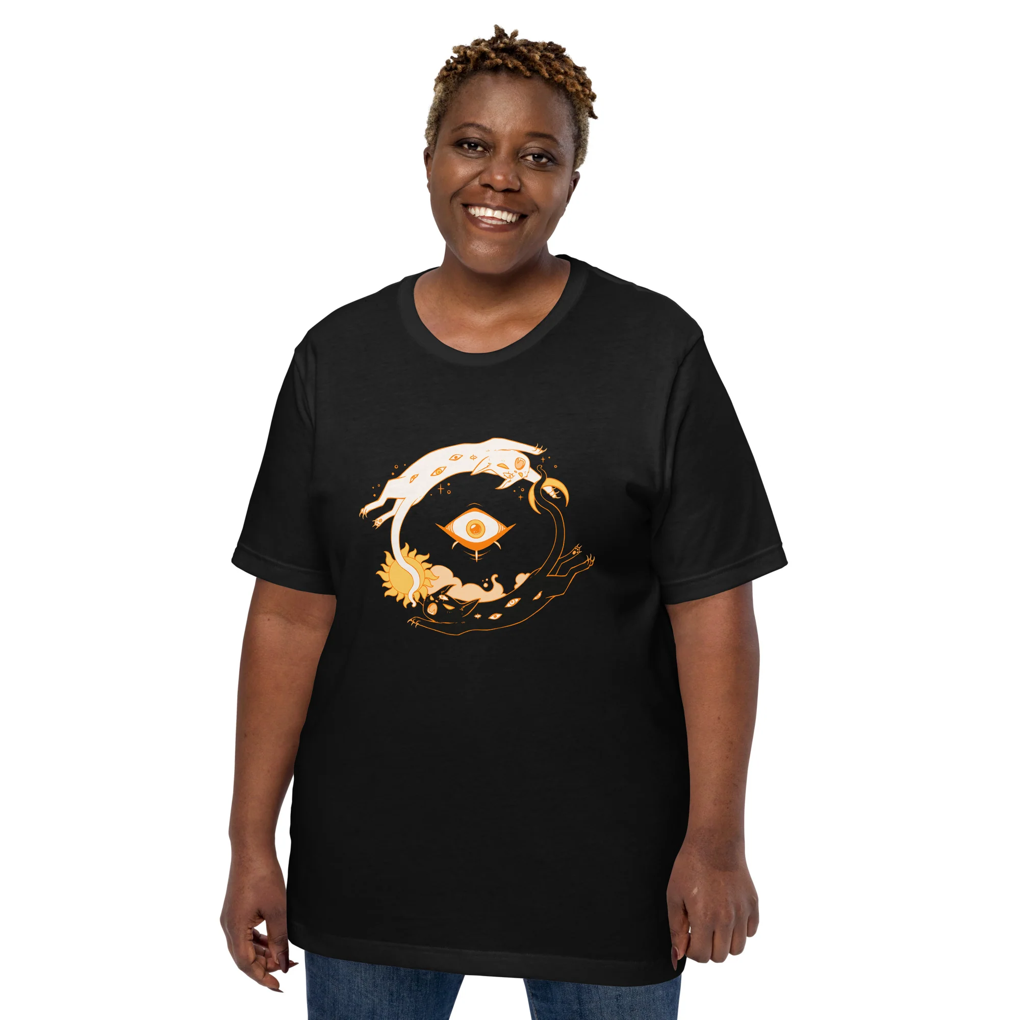 Skoll and Hati As Cats, Unisex T-Shirt - Image 5