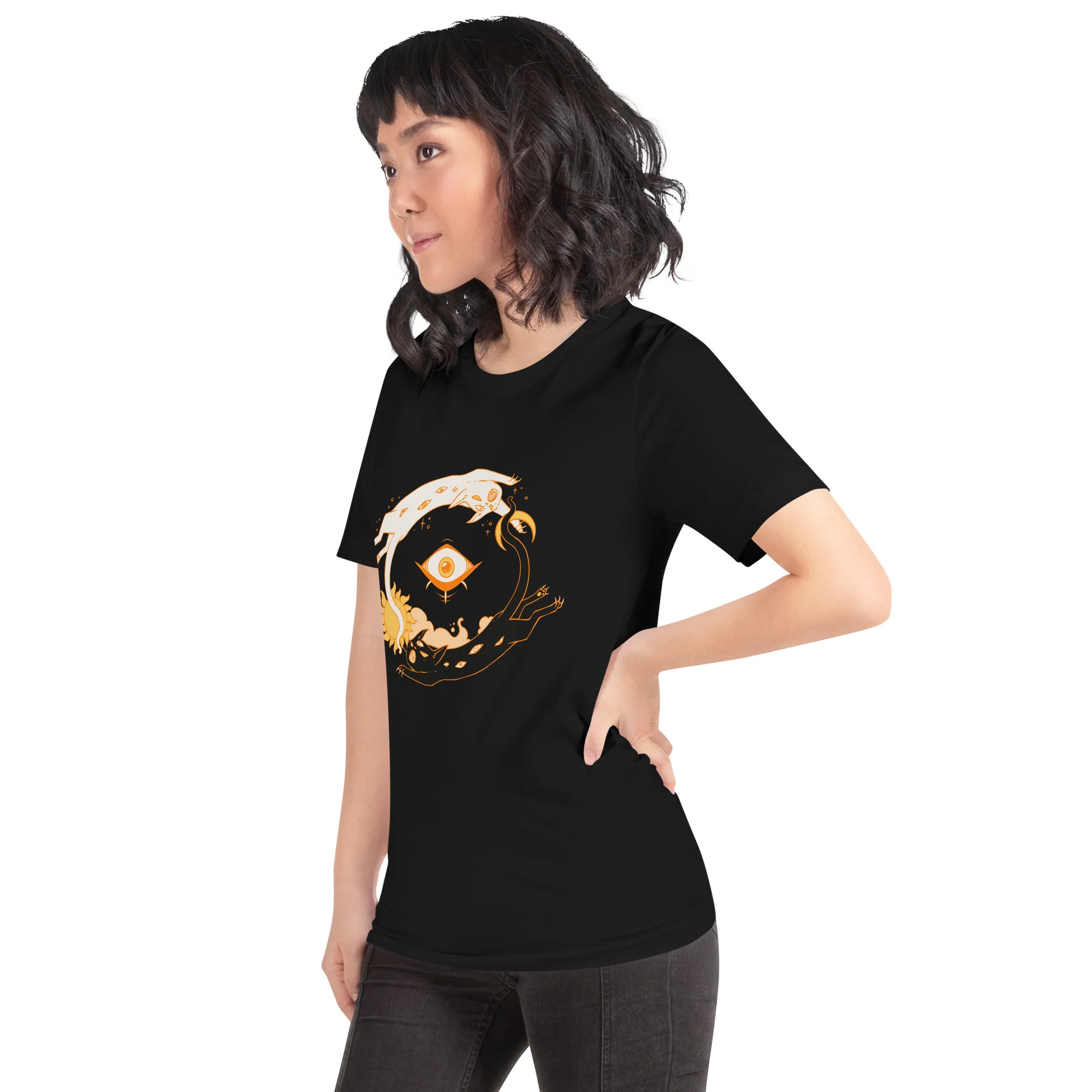 Skoll and Hati As Cats, Unisex T-Shirt - Image 6