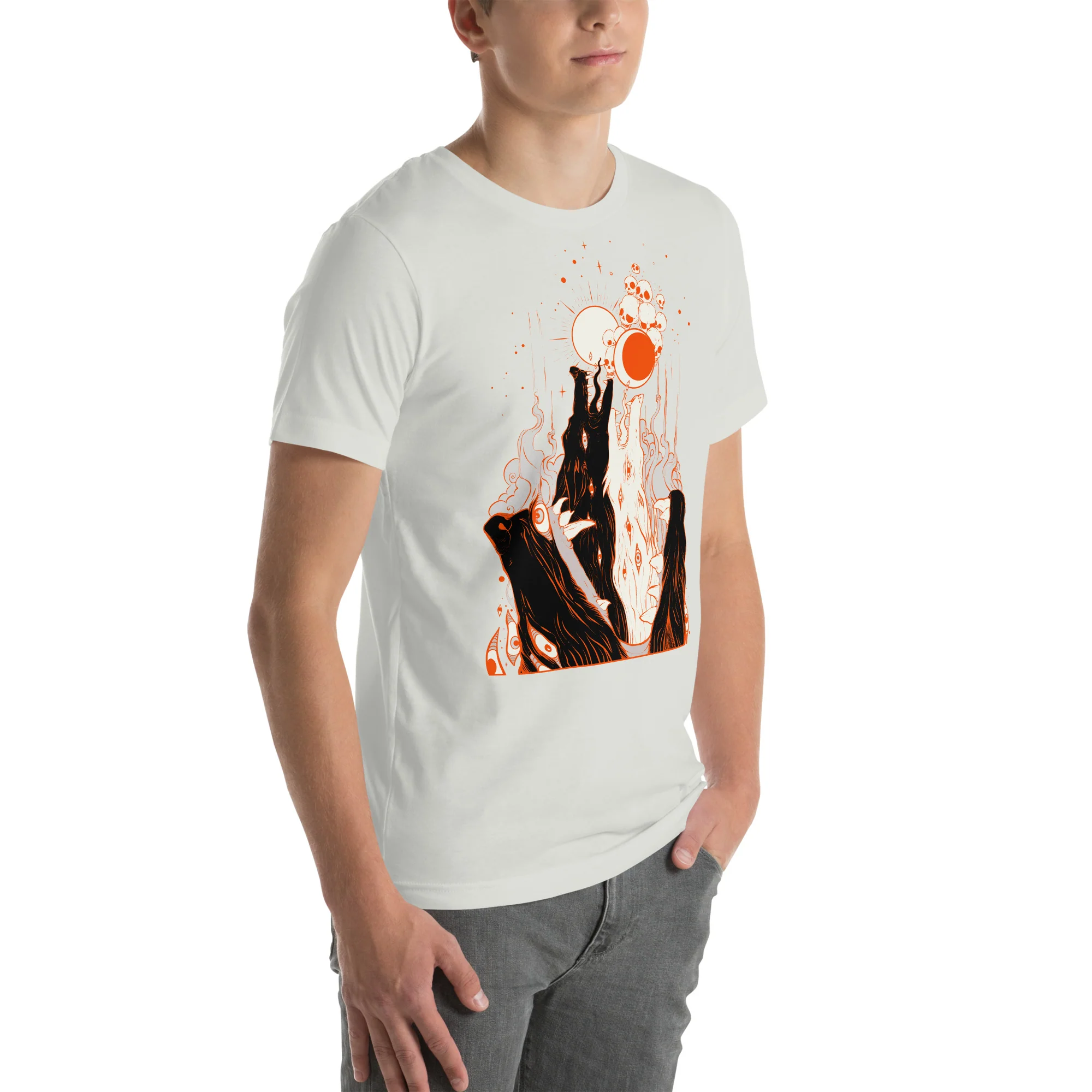 Skoll and Hati, Unisex T-Shirt - Image 7