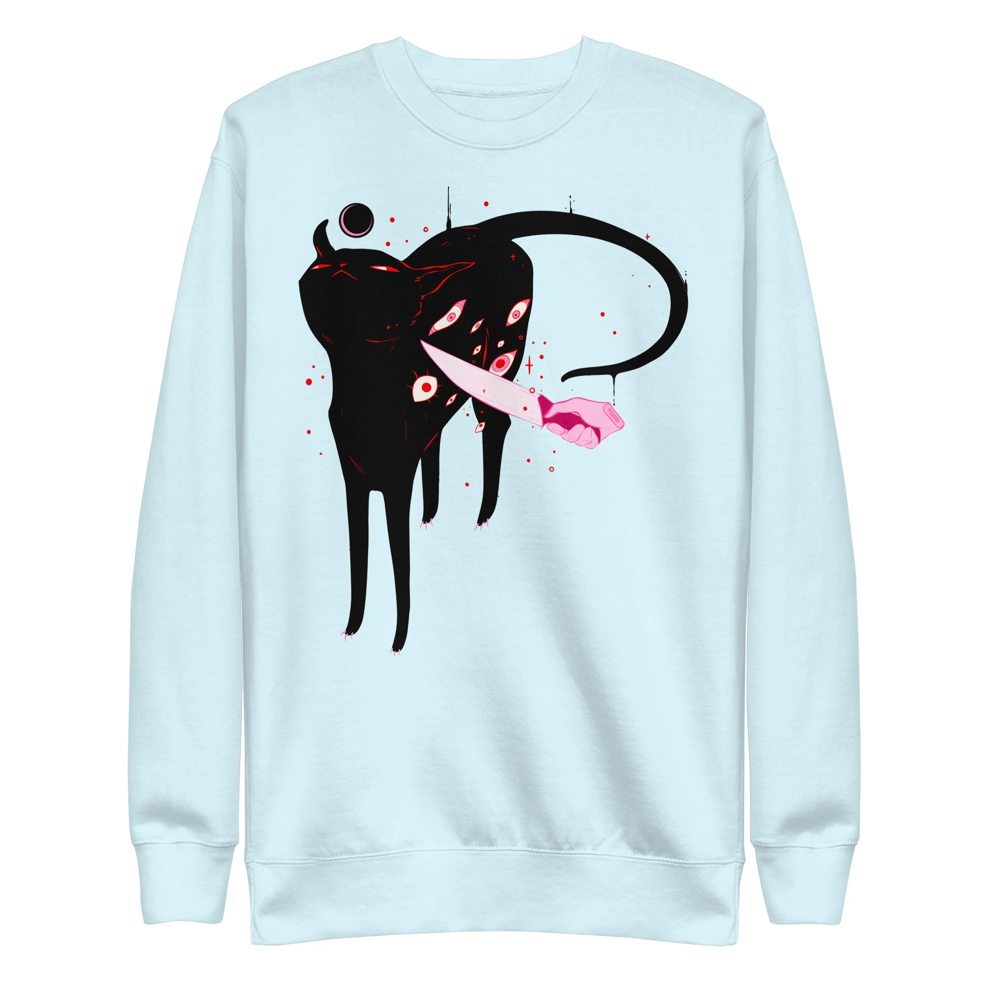 Smug Cat, Premium Unisex Sweatshirt