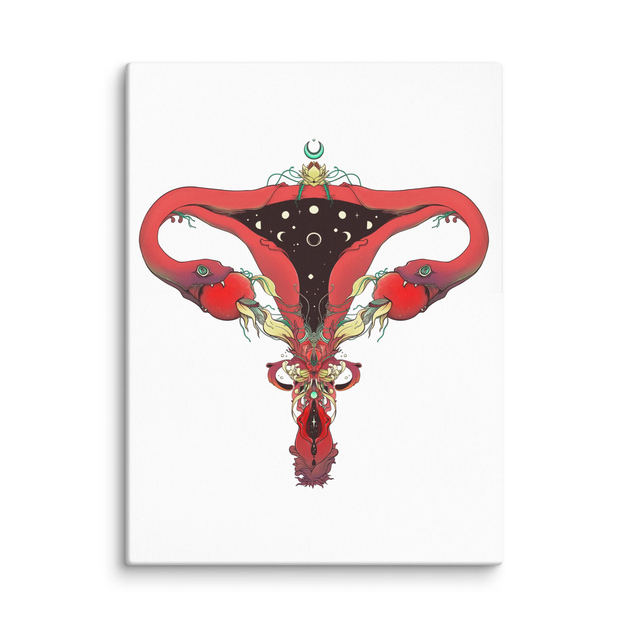 Snake Uterus Lilith, Canvas Print - Image 3
