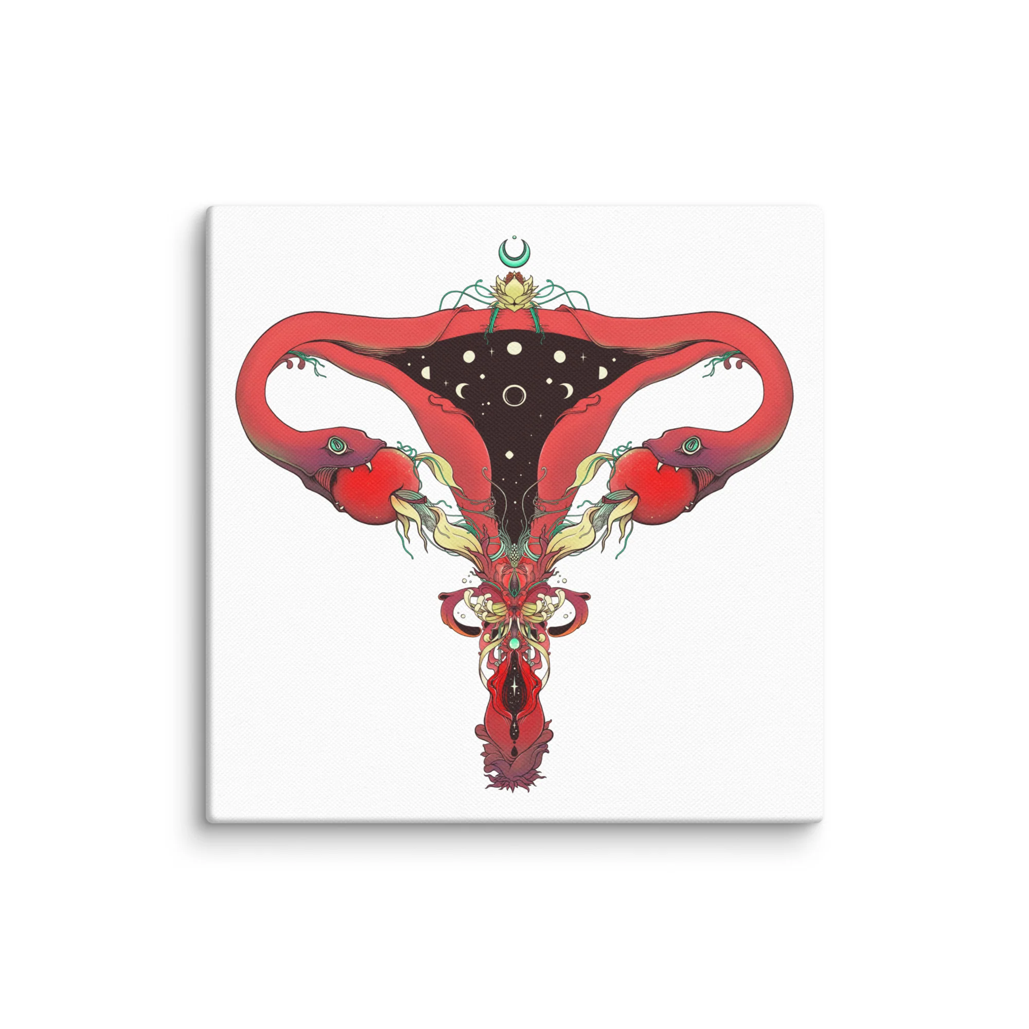 Snake Uterus Lilith, Canvas Print - Image 4