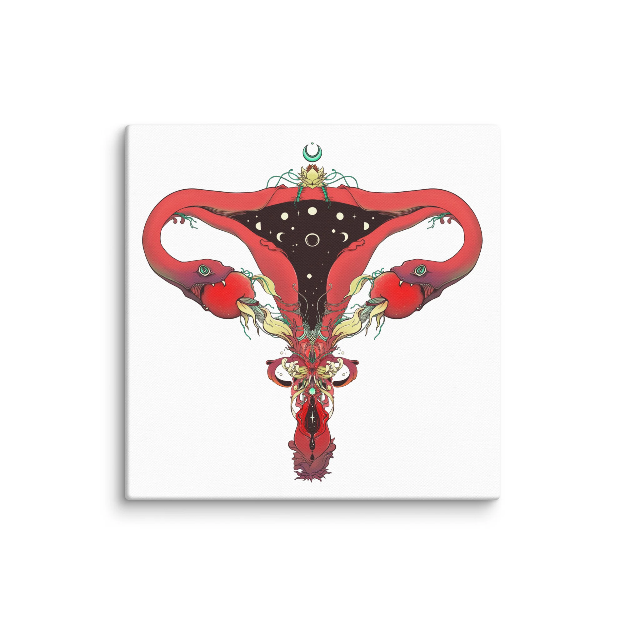 Snake Uterus Lilith, Canvas Print - Image 5