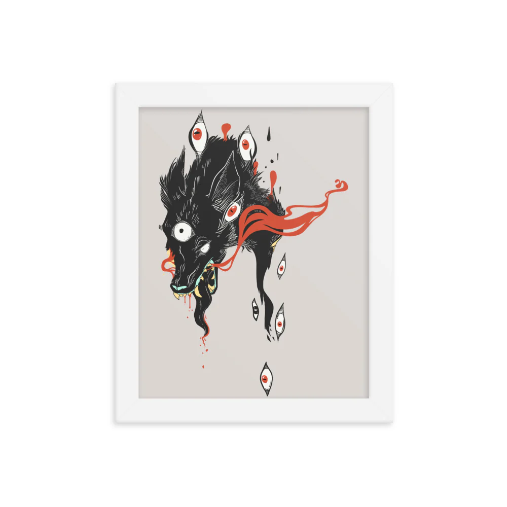 Wolf, Framed Art Print - Image 5