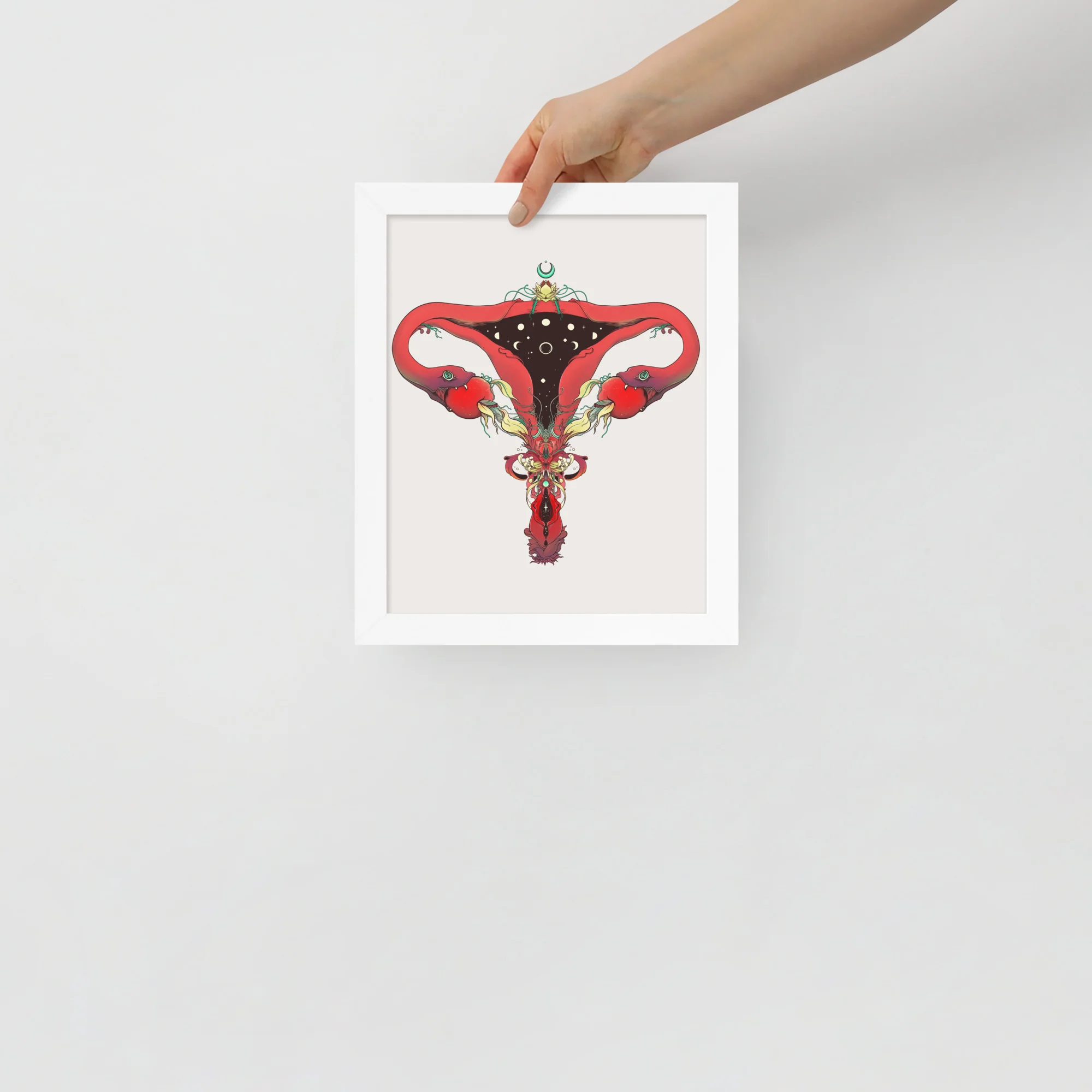 Snake Uterus Lilith, Framed Art Print - Image 10