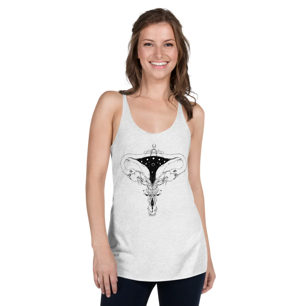 Snake Uterus Lilith, Racerback Tank Top - Image 3