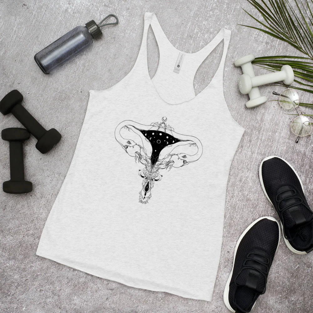Snake Uterus Lilith, Racerback Tank Top - Image 4