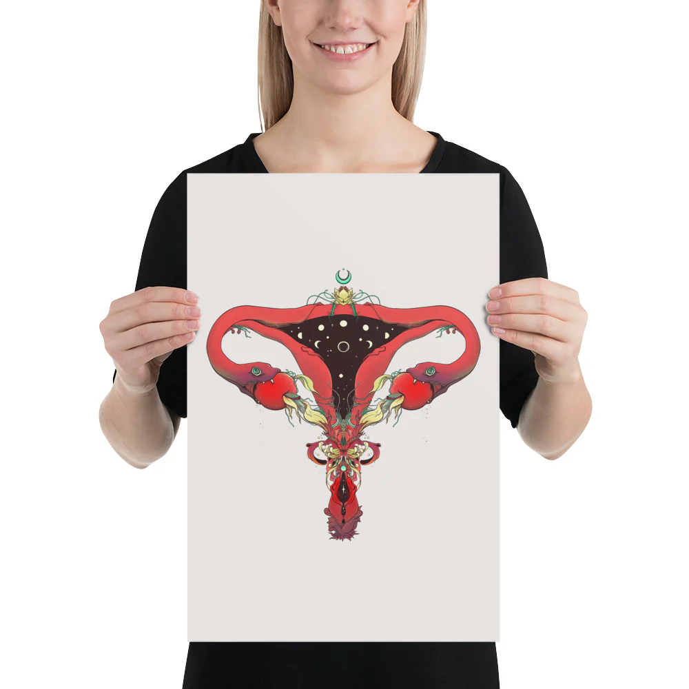 Snake Uterus Lilith, Matte Art Print Poster - Image 14