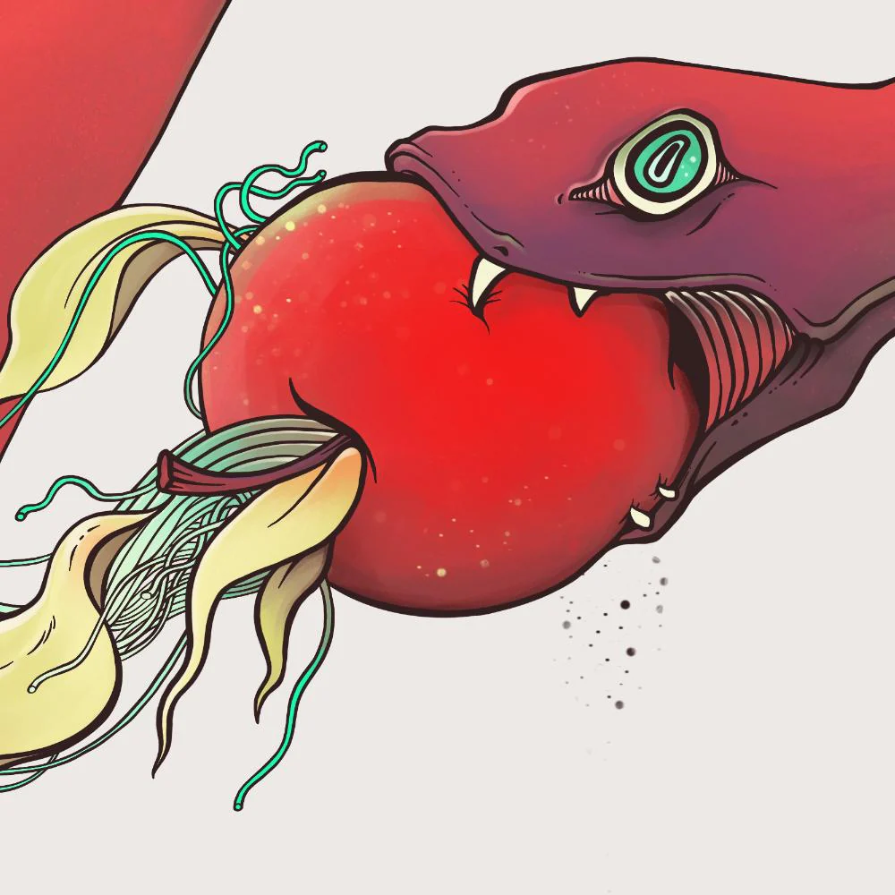 Snake Uterus Lilith, Matte Art Print Poster - Image 4
