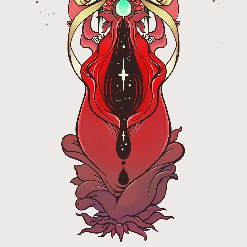 Snake Uterus Lilith, Matte Art Print Poster - Image 5