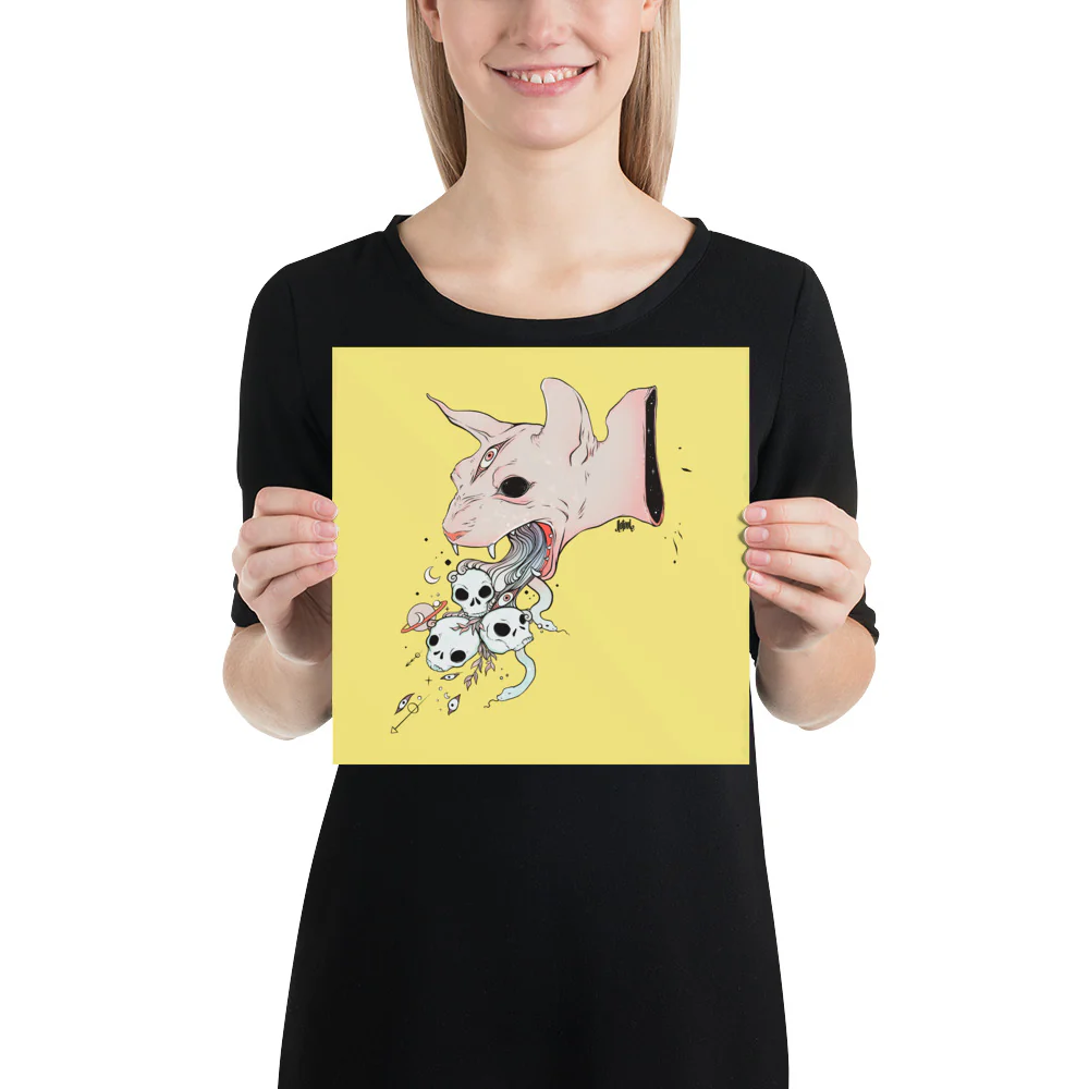 Sphynx Cat, Matte Art Print Poster - Image 2