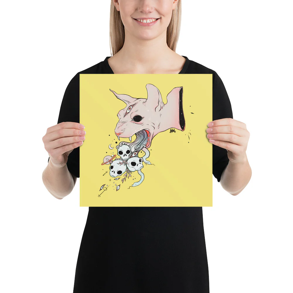 Sphynx Cat, Matte Art Print Poster - Image 3
