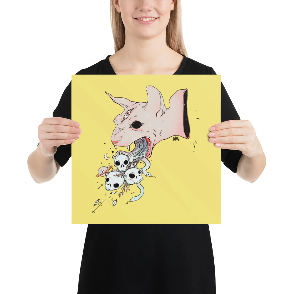 Sphynx Cat, Matte Art Print Poster - Image 4