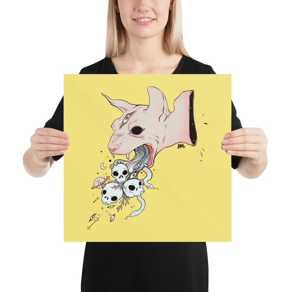 Sphynx Cat, Matte Art Print Poster - Image 5