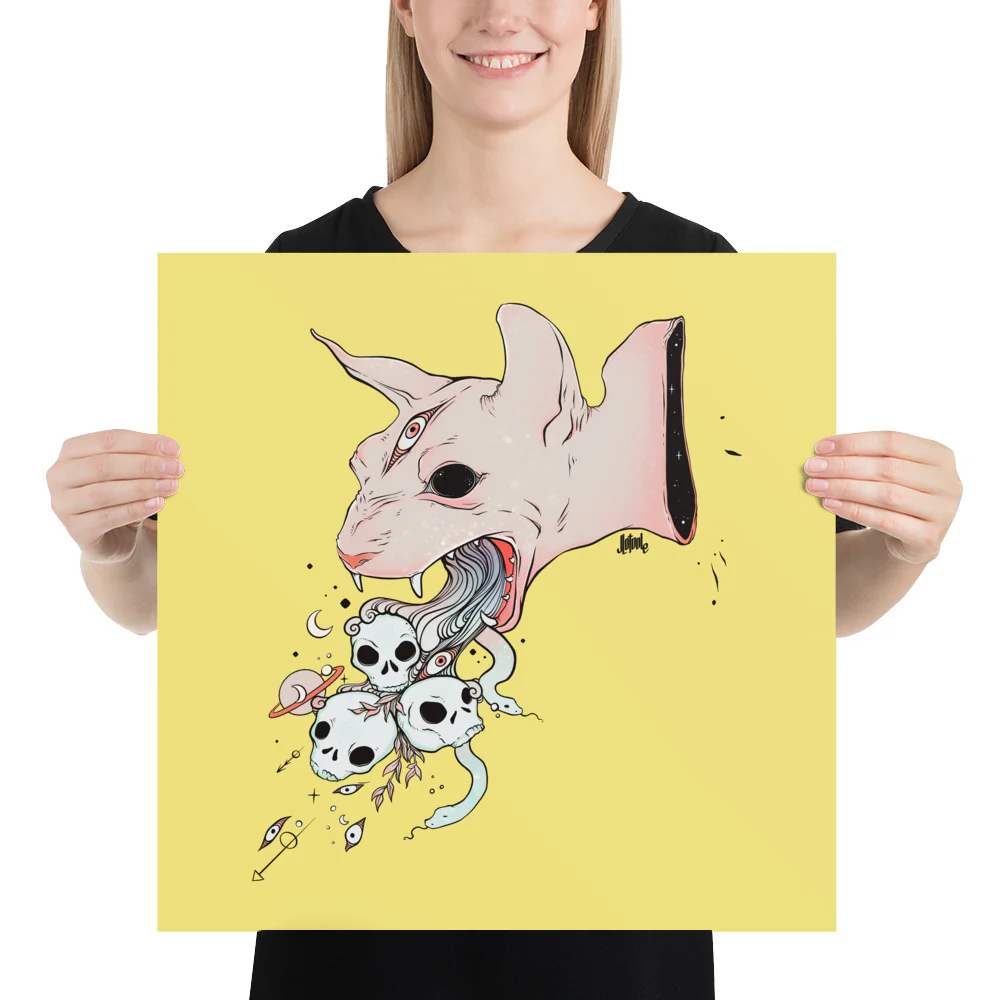 Sphynx Cat, Matte Art Print Poster - Image 6
