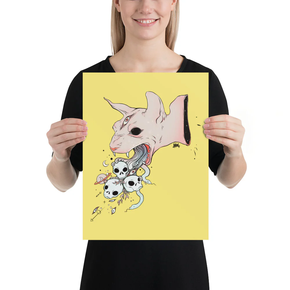 Sphynx Cat, Matte Art Print Poster - Image 8