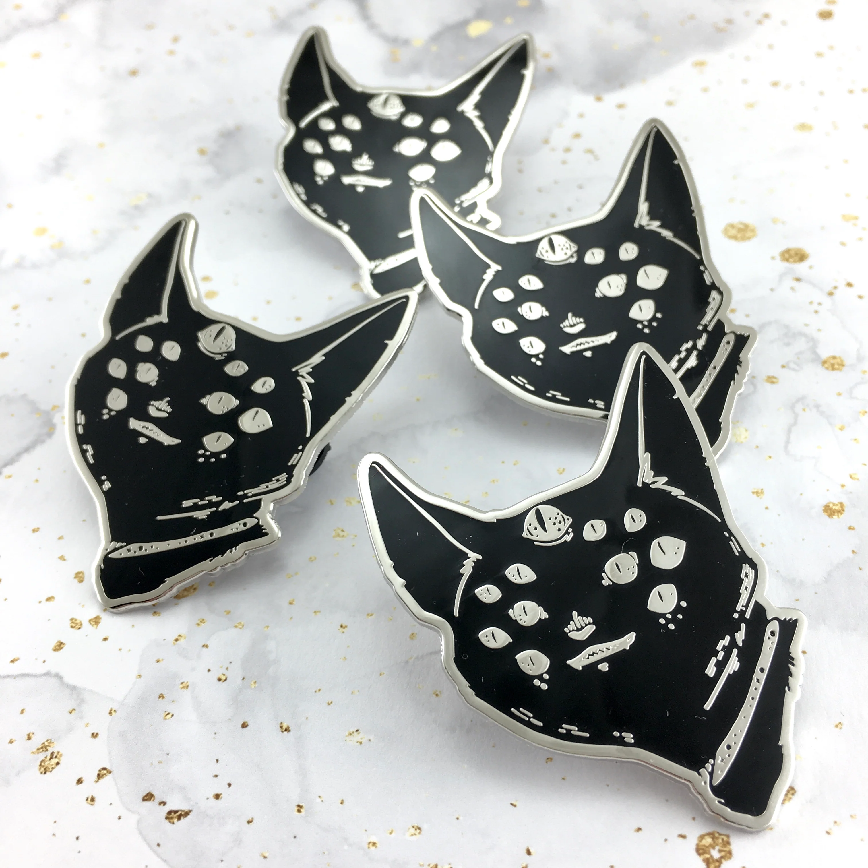 Spider Cat, Enamel Pin - Image 4